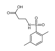 3-[(2,5-二甲基苯基)磺酰基氨基]丙酸结构式