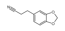 1,3-Benzodioxole-5-propanenitrile结构式