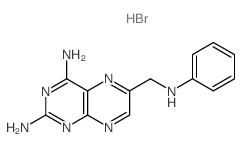 2,4-Pteridinediamine,6-[(phenylamino)methyl]-, hydrobromide (1:1) Structure