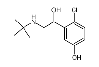 2-chloro-5-hydroxy-α-(tert-butylaminomethyl)-benzylalcohol Structure