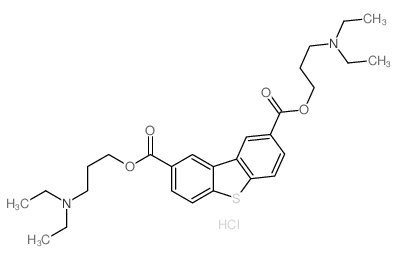 bis(3-diethylaminopropyl) dibenzothiophene-2,8-dicarboxylate结构式