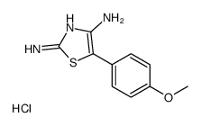 5-(4-methoxyphenyl)-1,3-thiazole-2,4-diamine,hydrochloride结构式