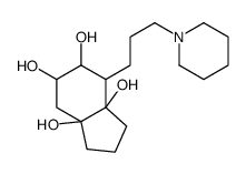 4-(3-piperidin-1-ylpropyl)-2,3,4,5,6,7-hexahydro-1H-indene-3a,5,6,7a-tetrol结构式