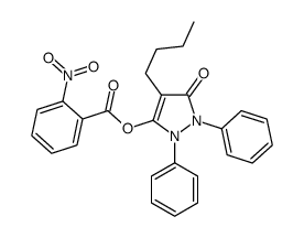 (4-butyl-5-oxo-1,2-diphenylpyrazol-3-yl) 2-nitrobenzoate结构式