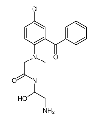 2-amino-N-[2-(2-benzoyl-4-chloro-N-methylanilino)acetyl]acetamide Structure