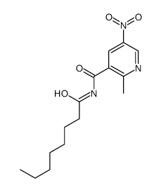 2-methyl-5-nitro-N-octanoylpyridine-3-carboxamide Structure