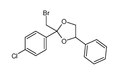 2-(bromomethyl)-2-(4-chlorophenyl)-4-phenyl-1,3-dioxolane结构式