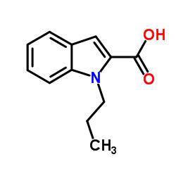 1-Propyl-1H-indole-2-carboxylic acid结构式