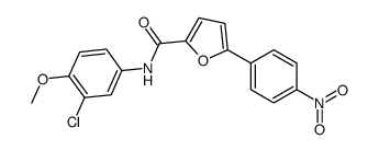 N-(3-chloro-4-methoxyphenyl)-5-(4-nitrophenyl)furan-2-carboxamide Structure