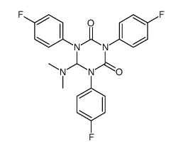 6-dimethylamino-1,3,5-tris-(4-fluoro-phenyl)-[1,3,5]triazinane-2,4-dione Structure