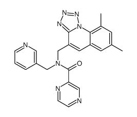 Pyrazinecarboxamide, N-[(7,9-dimethyltetrazolo[1,5-a]quinolin-4-yl)methyl]-N-(3-pyridinylmethyl)- (9CI) picture
