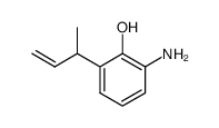 Phenol,2-amino-6-(1-methyl-2-propenyl)- (9CI) Structure