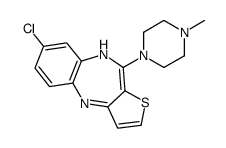 7-chloro-4-(4-methylpiperazin-1-yl)-5H-thieno[2,3-c][1,5]benzodiazepine结构式