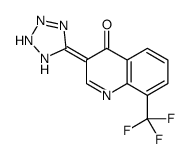 3-(1,2-dihydrotetrazol-5-ylidene)-8-(trifluoromethyl)quinolin-4-one结构式