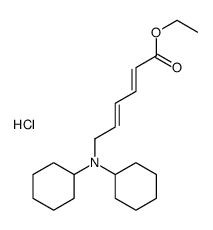 ethyl 6-(dicyclohexylamino)hexa-2,4-dienoate,hydrochloride结构式