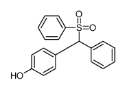 4-[benzenesulfonyl(phenyl)methyl]phenol Structure