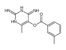 (2,4-diamino-6-methylpyrimidin-5-yl) 3-methylbenzoate Structure