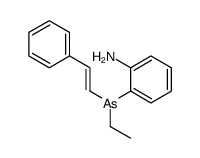 2-[ethyl(2-phenylethenyl)arsanyl]aniline结构式