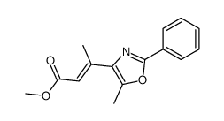 methyl 3-(5-methyl-2-phenyl-1,3-oxazol-4-yl)but-2-enoate Structure