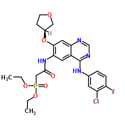 (S)-DIETHYL 2-(4-(3-CHLORO-4-FLUOROPHENYLAMINO)-7-(TETRAHYDROFURAN-3-YLOXY)QUINAZOLIN-6-YLAMINO)-2-OXOETHYLPHOSPHONATE picture