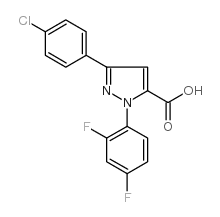 3-(4-chlorophenyl)-1-(2,4-difluorophenyl)-1h-pyrazole-5-carboxylic acid structure