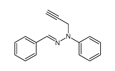 N-Phenyl-N'-[1-phenyl-meth-(E)-ylidene]-N-prop-2-ynyl-hydrazine Structure