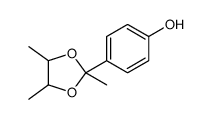 4-(2,4,5-trimethyl-1,3-dioxolan-2-yl)phenol结构式