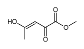 (E)-4-Hydroxy-2-oxo-pent-3-enoic acid methyl ester结构式