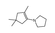 1-(2,4,4-trimethylcyclopenten-1-yl)pyrrolidine Structure