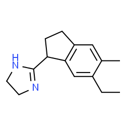 1H-Imidazole,2-(6-ethyl-2,3-dihydro-5-methyl-1H-inden-1-yl)-4,5-dihydro-(9CI) Structure