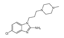 5-chloro-1-[3-(4-methyl-piperazin-1-yl)-propyl]-1H-benzoimidazol-2-ylamine结构式