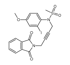N-[4-(1,3-dioxodihydroisoindol-2-yl)but-2-ynyl]-N-(2'-iodo-4'-methoxyphenyl)methanesulfonamide Structure