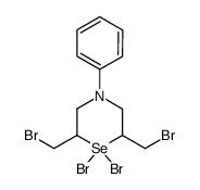 1,1-dibromo-2,6-bis-bromomethyl-4-phenyl-1λ4-selenomorpholine Structure