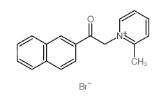 Pyridinium,2-methyl-1-[2-(2-naphthalenyl)-2-oxoethyl]-, bromide (1:1)结构式