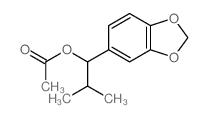 1,3-Benzodioxole-5-methanol,a-(1-methylethyl)-, 5-acetate结构式