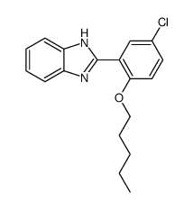 2-(5-chloro-2-pentoxyphenyl)-1H-benzimidazole Structure