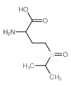 2-amino-4-propan-2-ylsulfinyl-butanoic acid structure