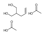 acetic acid,2-prop-2-enylpropane-1,3-diol Structure