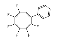 2,3,4,5,6,7-hexafluoro-1-phenylcycloocta-1,3,5,7-tetraene结构式