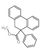 9-Phenanthrenecarboxylicacid, 9,10-dihydro-9-phenyl-, methyl ester结构式