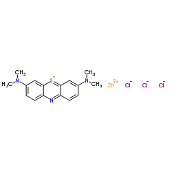 3,7-bis(dimethylamino)phenothiazin-5-ium chloride, compound with zinc chloride picture