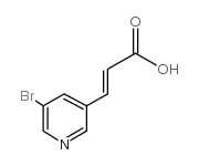 3-(3-Bromopyrid-5-yl)-propenoic acid structure