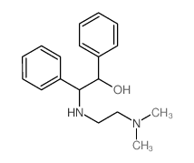 2-(2-dimethylaminoethylamino)-1,2-diphenyl-ethanol structure