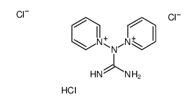 [N,N-di(pyridin-1-ium-1-yl)carbamimidoyl]azanium,trichloride Structure