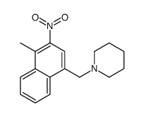 1-[(4-methyl-3-nitronaphthalen-1-yl)methyl]piperidine Structure