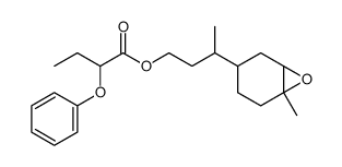 2-phenoxybutyric acid, 3-(3,4-epoxy-4-methylcyclohexyl)butyl ester Structure