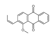 1-methoxy-2-prop-1-enylanthracene-9,10-dione Structure