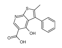 2-methyl-4-oxo-3-phenyl-7H-thieno[2,3-b]pyridine-5-carboxylic acid Structure