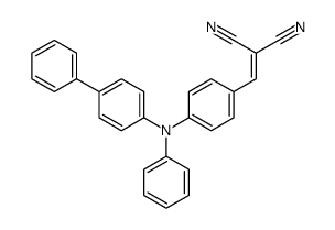 2-[[4-(N-(4-phenylphenyl)anilino)phenyl]methylidene]propanedinitrile Structure