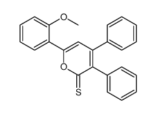 6-(2-methoxyphenyl)-3,4-diphenylpyran-2-thione Structure